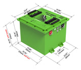 Bolt Energy 51V 105Ah, "Mini" High Output Golf Cart Lithium Battery Bundle
