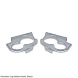 DoubleTake Sentry Dash Cup Holder Trim Set, Silver