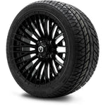 MODZ® Reaper Glossy Black 14" Golf Cart Wheel Combo - Street/Low Profile