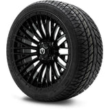 MODZ® Reaper Glossy Black 14" Golf Cart Wheel Combo - Street/Low Profile