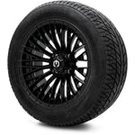 MODZ® Reaper Glossy Black 14" Golf Cart Wheel Combo - LIFTED
