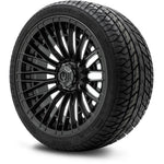 MODZ® Reaper Titanium Gunmetal 14" Golf Cart Wheel Combo - Street/Low Profile