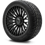 MODZ® Reaper Titanium Gunmetal 14" Golf Cart Wheel Combo - Street/Low Profile