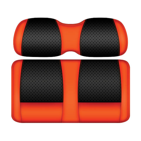 DoubleTake Clubhouse Series Rear Cushion Set, Universal, Black/Orange