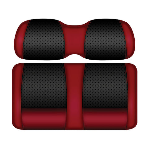 DoubleTake Clubhouse Series Rear Cushion Set, Universal, Black/Ruby
