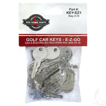 Key, EZGO/RXV Gas & Electric 1982+, Bag of 20