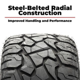 Xcomp® Gladiator 23x10-R15 Steel Belted Radial Golf Cart Tire