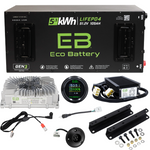 ECO Battery 51V 105Ah Skinny Battery Bundle, Yamaha G19 / G22
