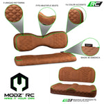 Modz RC Custom Rear Seat Covers, Rust Base