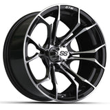 GTW Spyder Wheel, Gloss Black, 15x7