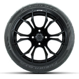 GTW Spyder Matte Black Wheels 15x7 with 215/40-R15 Fusion GTR Street Tires
