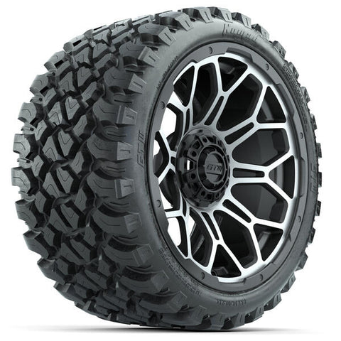 GTW Bravo Matte Gray Wheels 15x7 with 23x10-R15 Nomad All-Terrain Tires