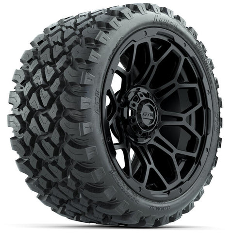 GTW Bravo Matte Black Wheels 15x7 with 23x10-R15 Nomad All-Terrain Tires