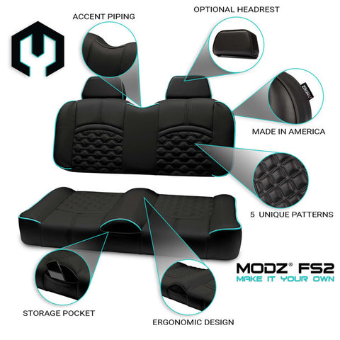 Modz FS1 Custom Front Seat, Black Base