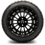 T&W Combo - MODZ® 14" Assassin Glossy Black with Ball Mill Wheels