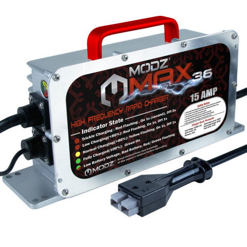 MODZ® MAX36 15 Amp EZGO Marathon Battery Charger for 36 Volt Golf Carts