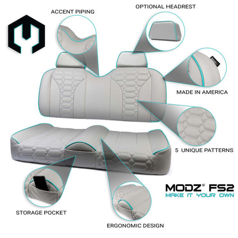 Modz FS2 Custom Front Seat, Gray Base