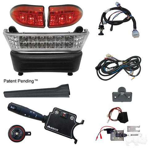 LED Light Bar Kit, Club Car Precedent, Electric 08.5+, 12-48v (Deluxe, Linkage)