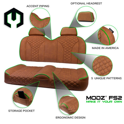 Modz FS2 Custom Front Seat, Rust Base