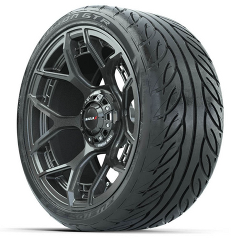 MadJax Flow Form Evolution Gunmetal Wheels 15x7 with GTW Fusion GTR Street Tires