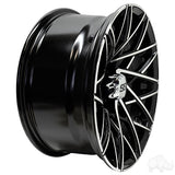 RHOX RX395 Wheel, Machined Gloss Black, 15x7