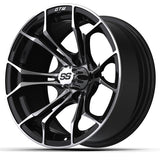 GTW Spyder Wheel, Gloss Black, 15x7