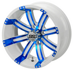 LSI Casino Wheel, White/Blue, 12", or 14"